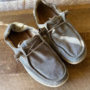 Kids Gray Hey Dudes size 6